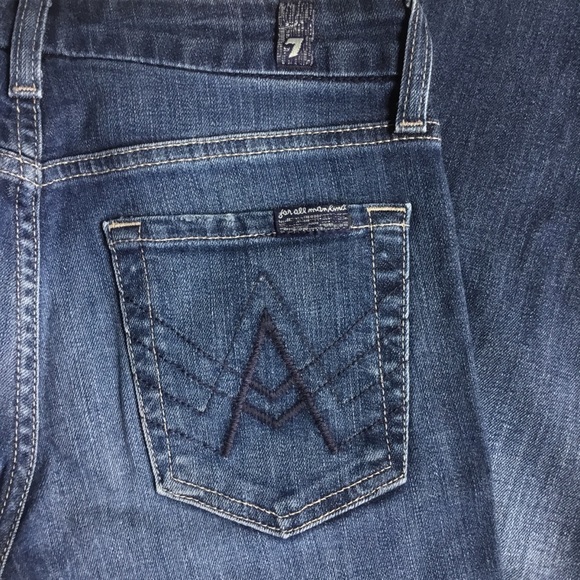 7 For All Mankind ‘A’ Pocket Bootcut Jeans EUC 25 - Picture 3 of 8